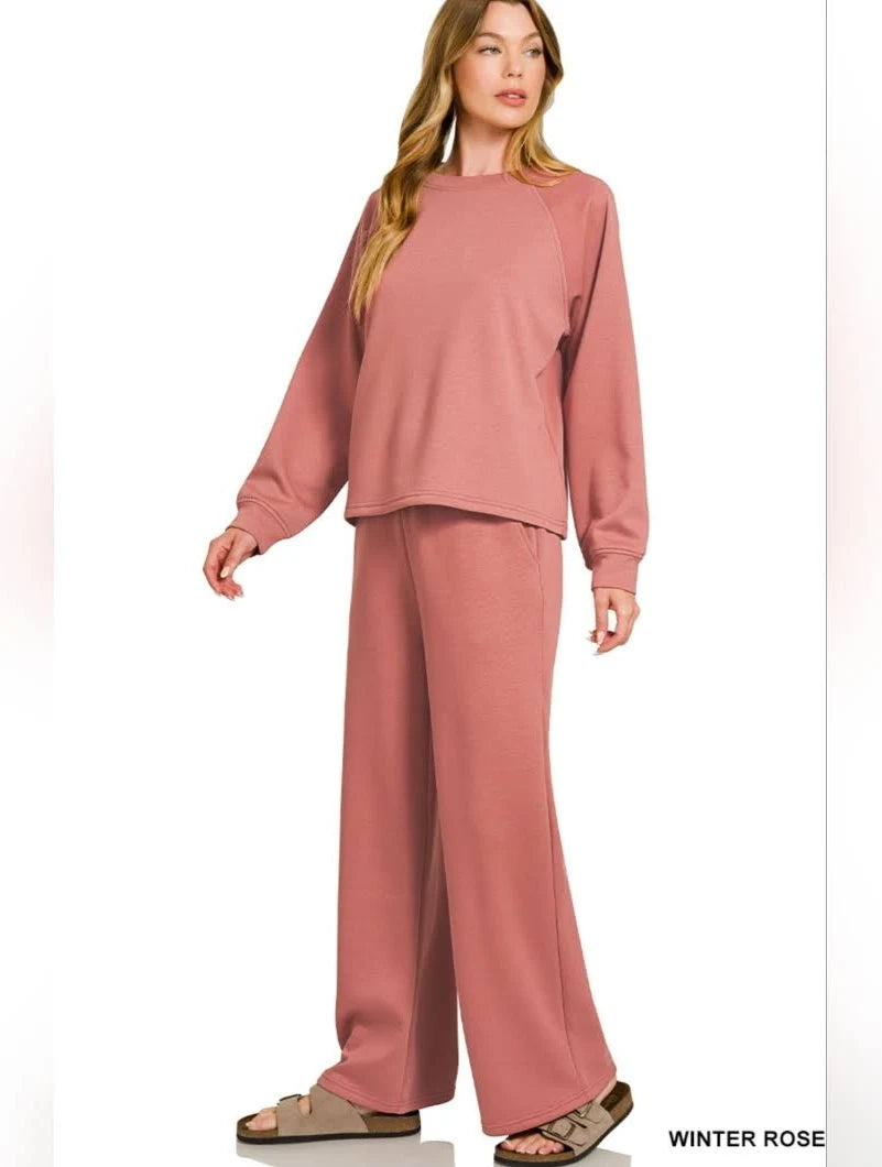 Scuba Crewneck Sweatshirt and Pant Set