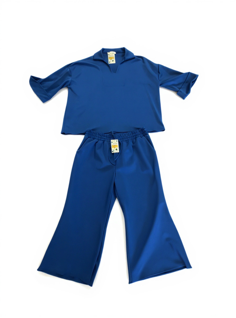 Carol Christian Plus Size Royal Blue  Pants Set