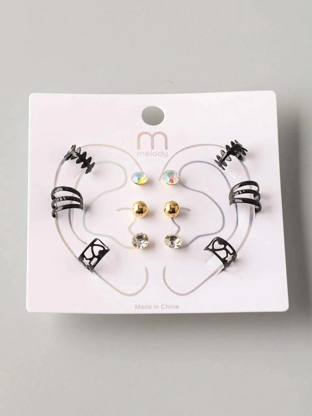 Fashion Assorted Colors 6 Pair Set Earings