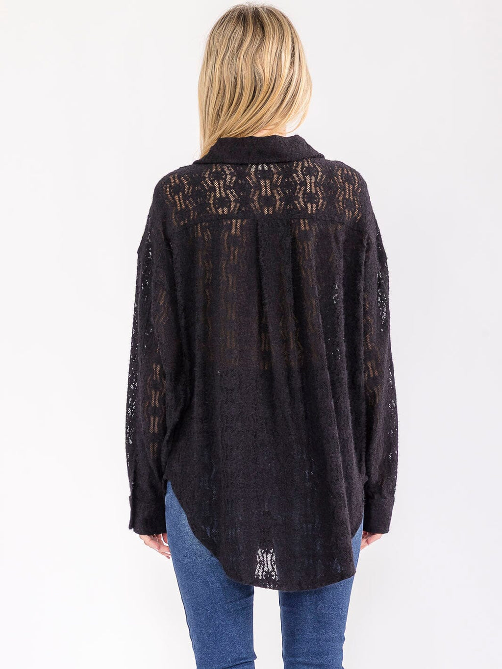 Women's Long Sleeve V-neck Front Pockets Lace Up