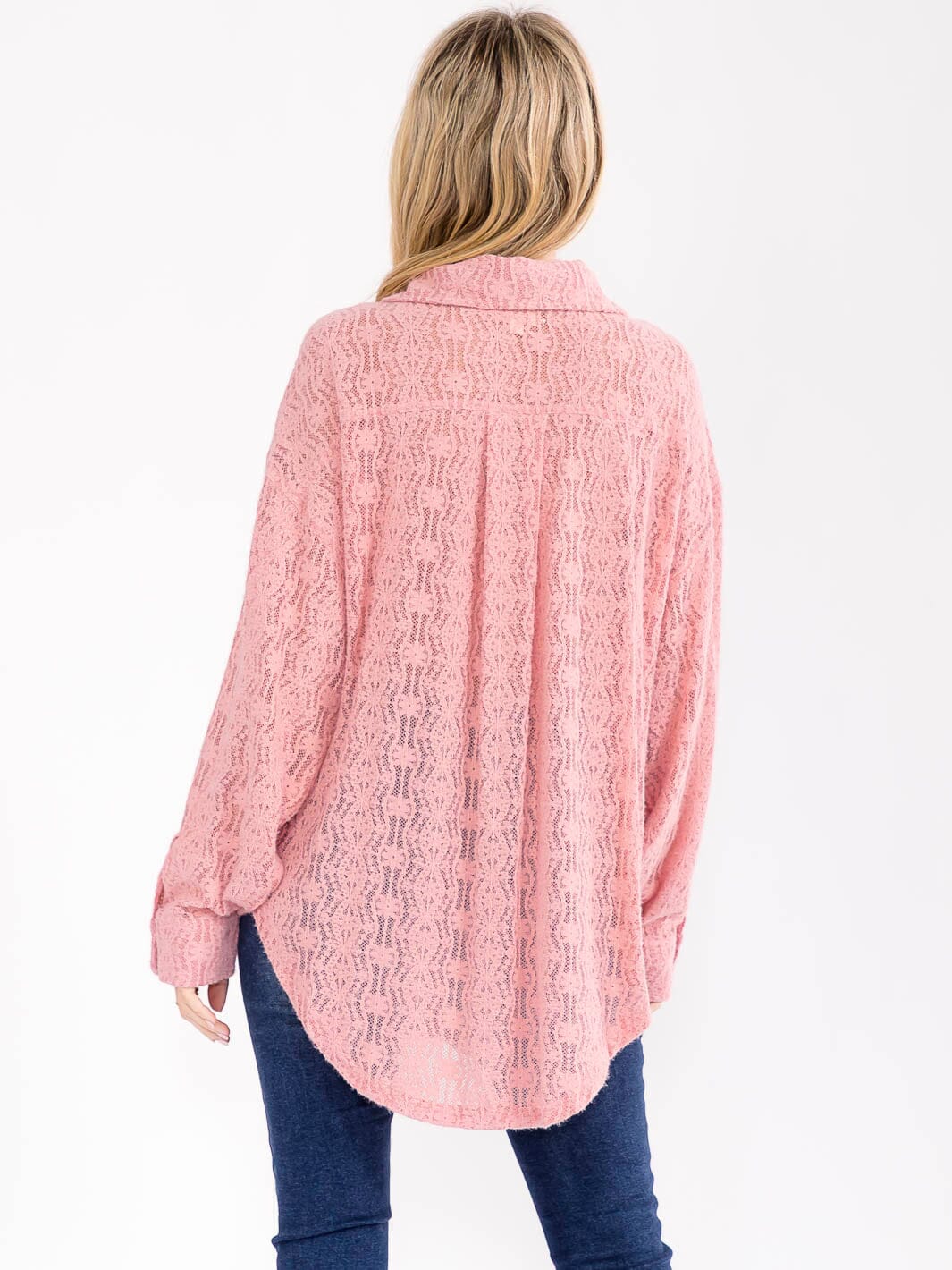 Women's Long Sleeve V-neck Front Pockets Lace Up