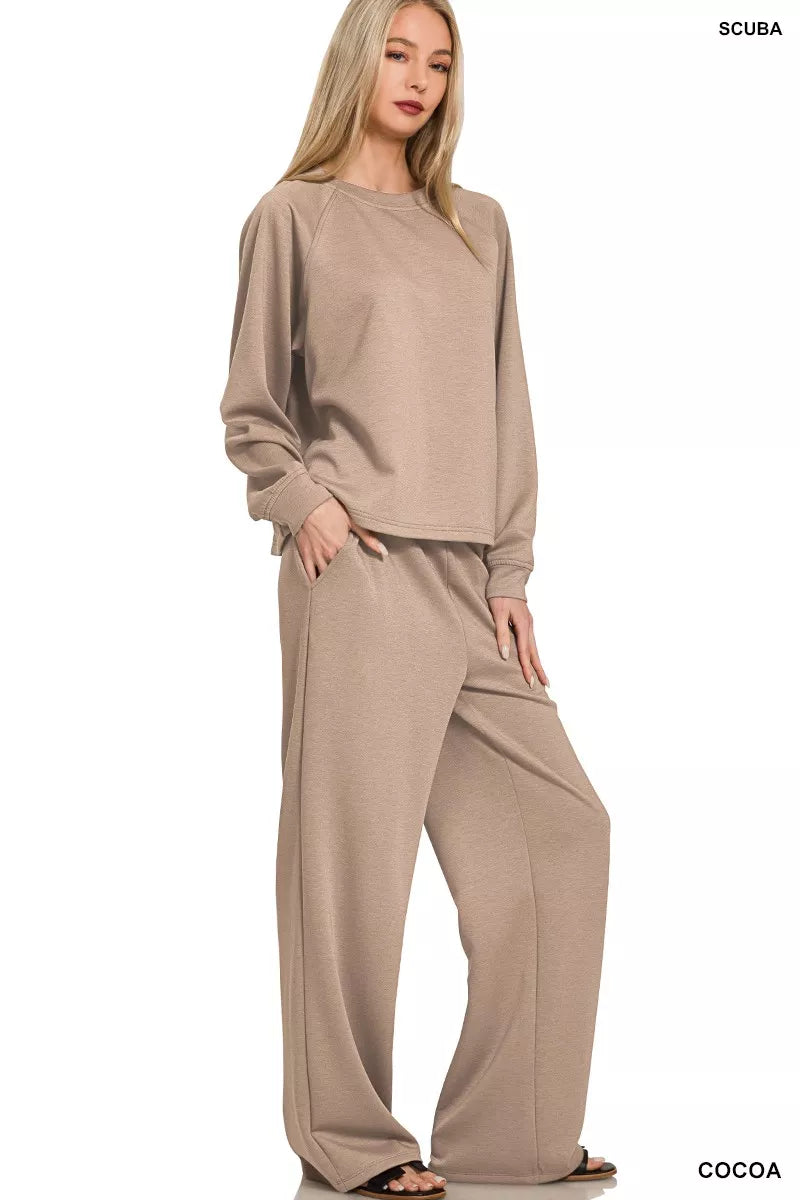 Scuba Crewneck Sweatshirt and Pant Set